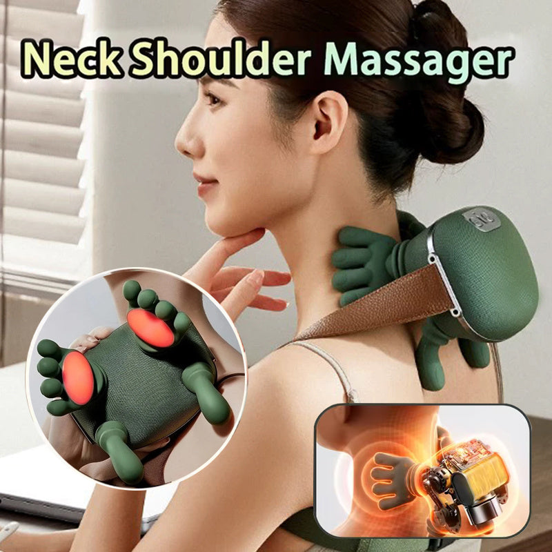 Electric Neck And Shoulder Muscle Massager Wireless Shoulder And Back Kneading Massage Shawl Neck Masajeador Relax Pain Relief – Halloween decoratie | AskYellow