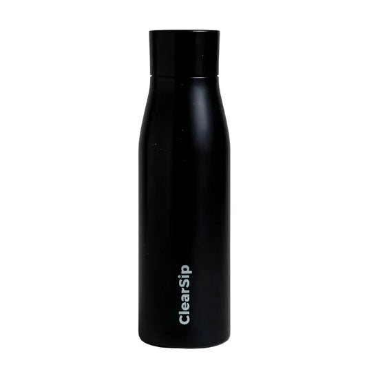 ClearSip slimme waterfles zwart met UV-C zelfreinigende dop – 750 ml
