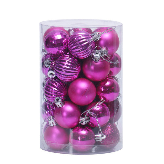 Kerstballen Set 34-delig 4 cm 2025 – Glans & mat