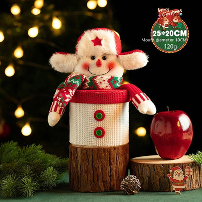 Kerst Cadeauzak Pluche 2025 – Snoep & Gift Bag 20 cm