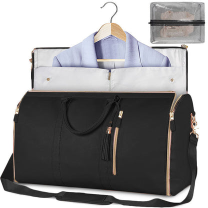 Travel duffle bag – zwart – grote capaciteit & waterafstotend