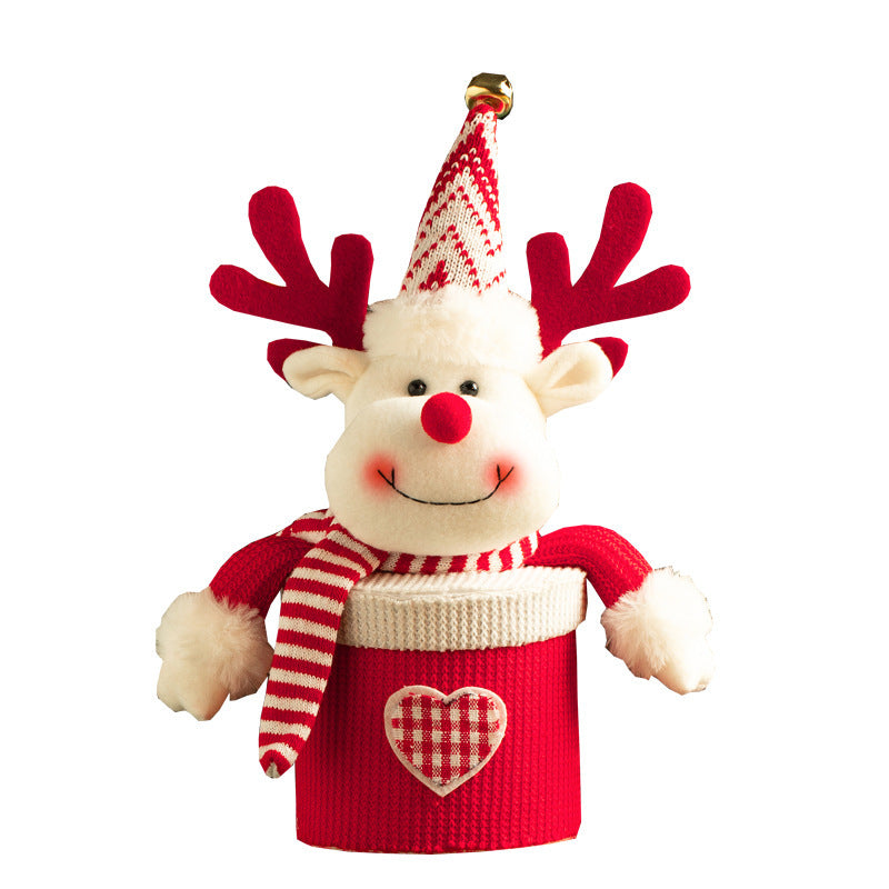 Kerst Cadeauzak Pluche 2025 – Snoep & Gift Bag 20 cm