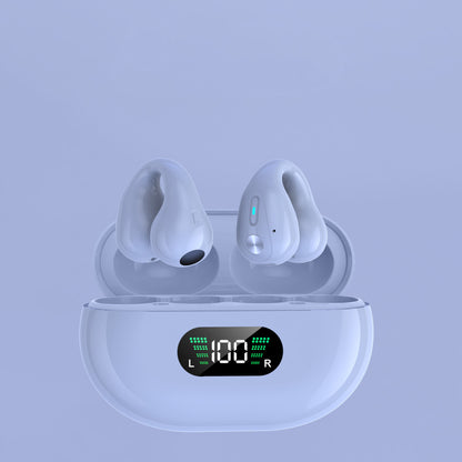 Open-ear earclip earbuds – wit – Bluetooth 5.3