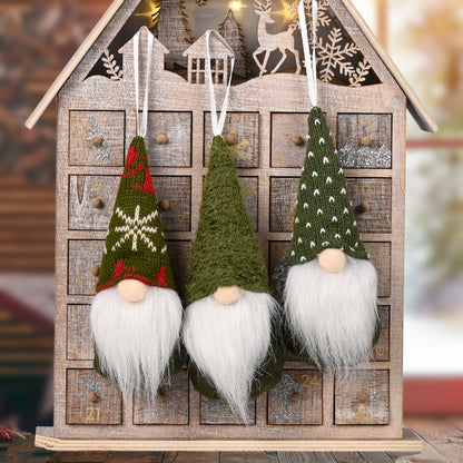 Gebreide Kerst Hanger 2025 – Gnome/Tomte Ornament
