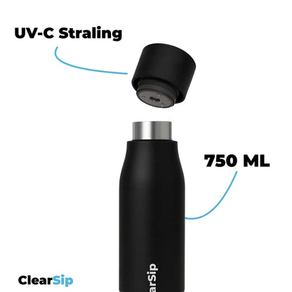 Detail van ClearSip UV-C dop voor zelfreinigende slimme waterfles