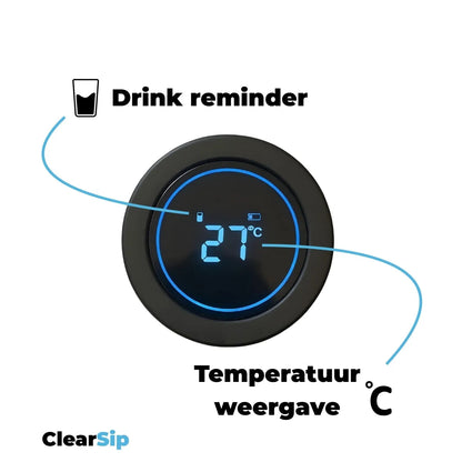 ClearSip Slimme Waterfles 2025 – UV-C zelfreinigend
