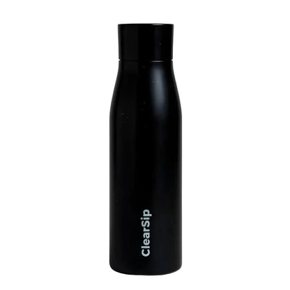 ClearSip slimme waterfles zwart met UV-C zelfreinigende dop – 750 ml