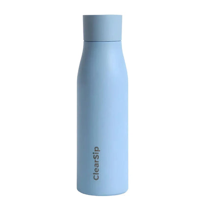ClearSip slimme waterfles blauw met UV-C zelfreinigende dop – 750 ml